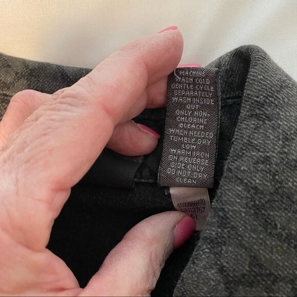 CHICO's Black Denim Animal Floral Print Vintage Jean Jacket Size M - Picture 9 of 12